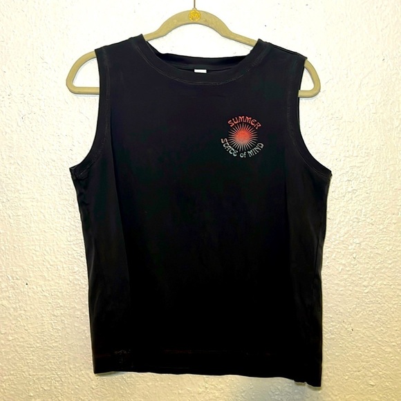 Old Navy black Summer State of Mind, tank top size medium - Picture 1 of 8